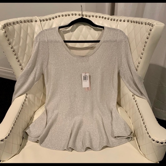 2/$30 🔥 Cashmere silver metallic sweater - Picture 4 of 8